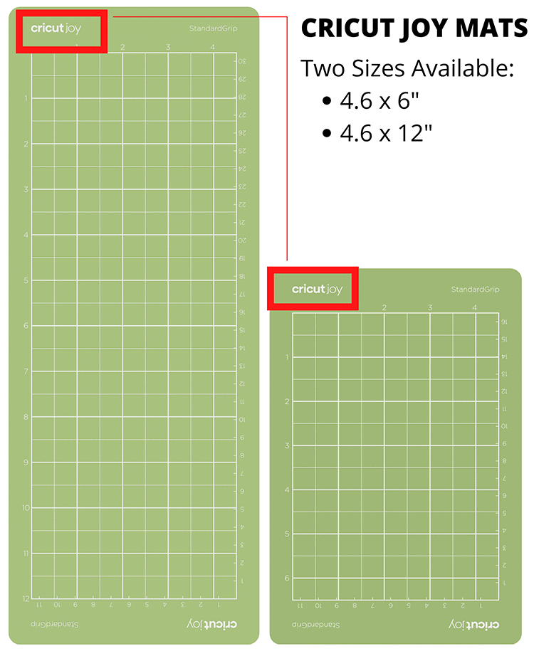 Cricut Joy Mat Sizes