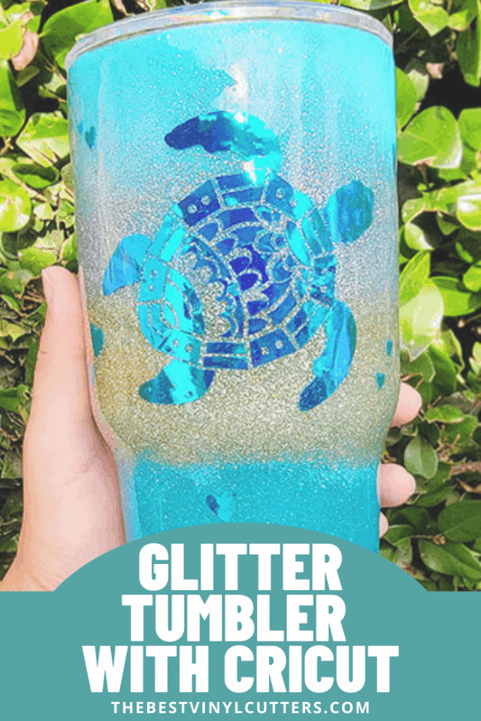 DIY Glitter Tumbler with Cricut