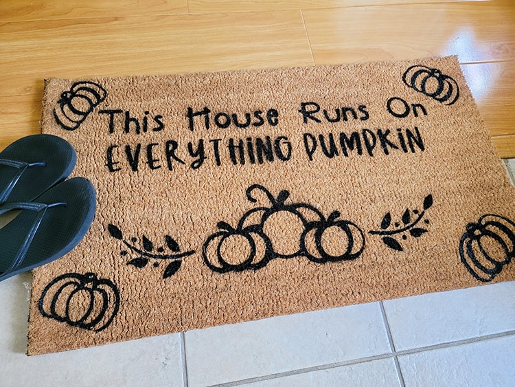 Doormat with a Cricut