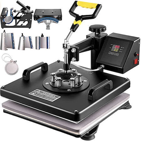 VEVOR Heat Press 15x15 Inch Heat Press Machine 8 in 1