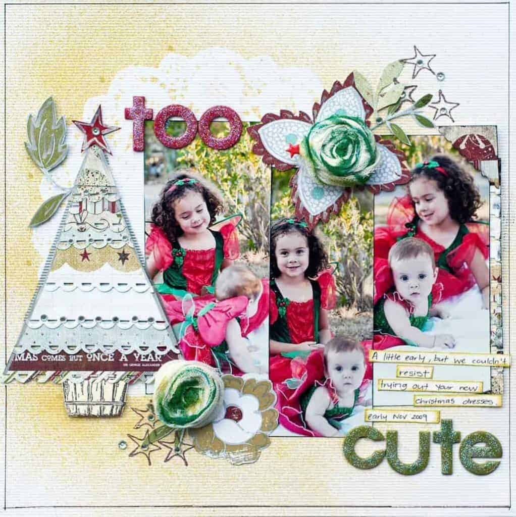 Christmas scrapbook ideas of children