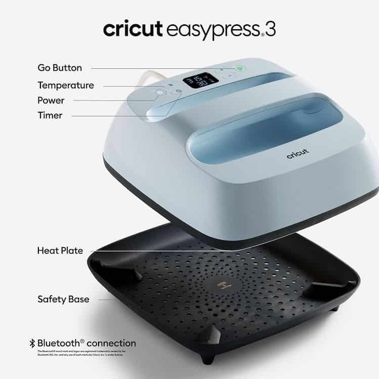 cricut heat press sizes