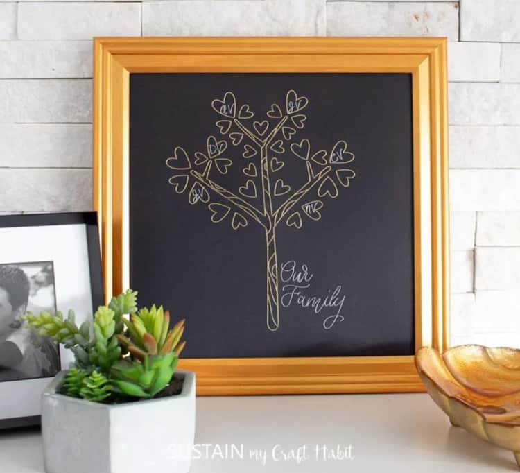 Cricut Gift Idea for Family Tree 