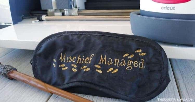 Eye Mask Harry Potter Cricut Project Ideas 