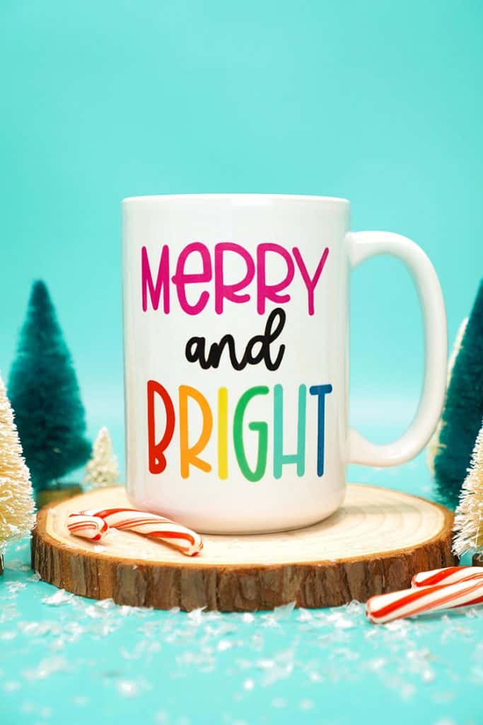 Merry and Bright DIY Christmas Mug