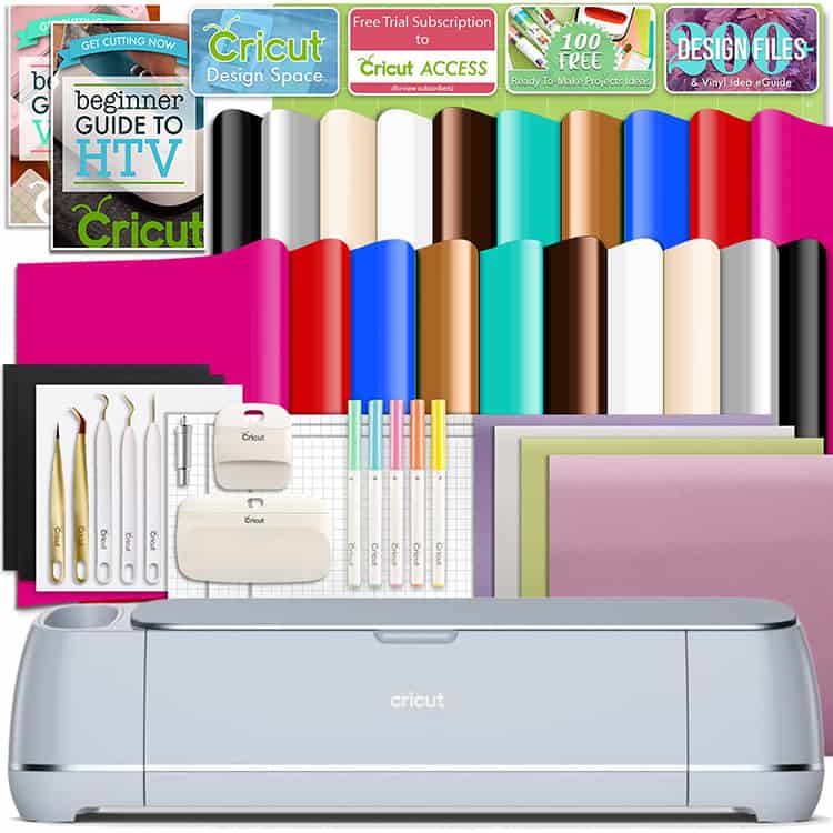 Cricut Blue Maker 3 Vinyl and Heat Transfer Bundle Black Friday