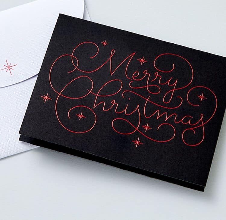 Merry Christmas Cricut Foil Card