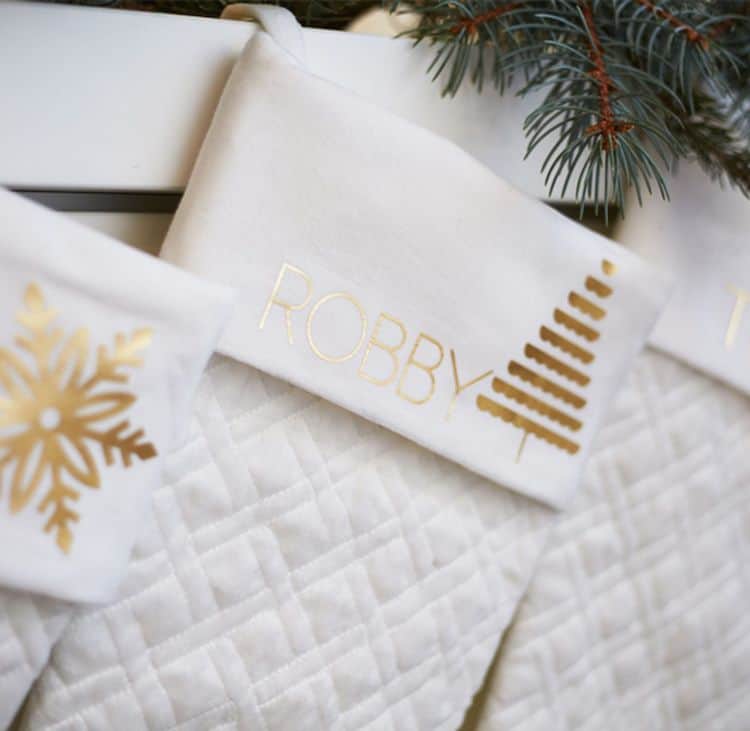 Personalized Cricut Christmas Stocking