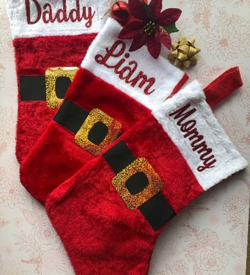 Personalized Stockings by Cricut Design Space