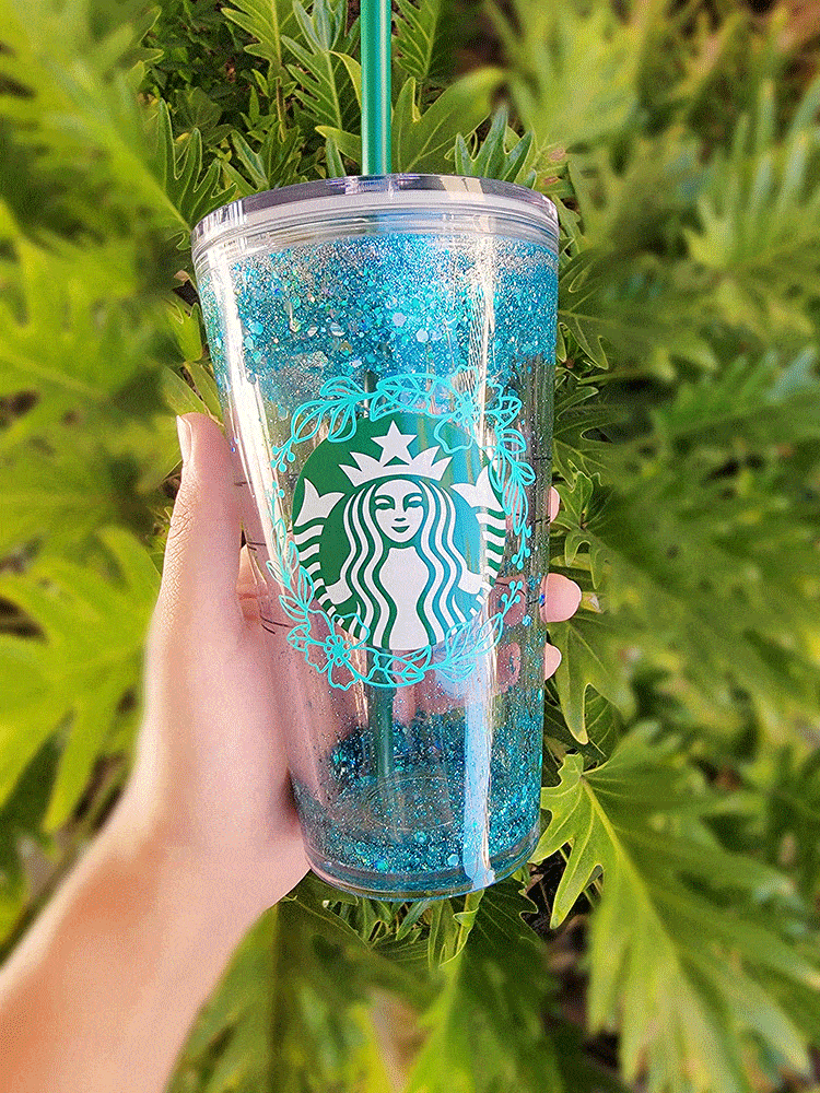 Glitter Starbucks tumbler