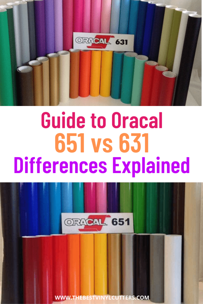 Oracal 651 vs Oracal 631 What's the Difference