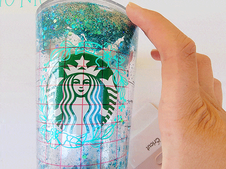 Vinyl on Starbucks tumbler