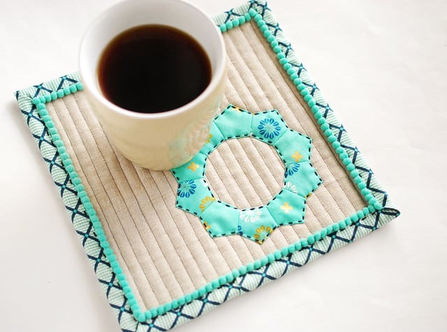 cricut fabric coaster