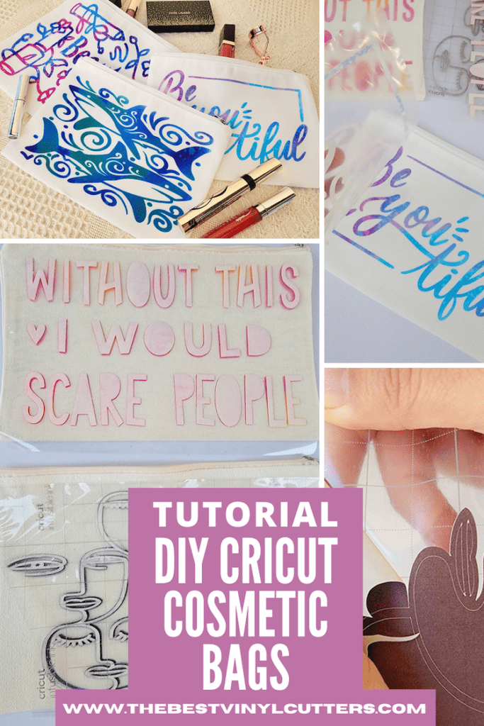 Tutorial DIY Cricut Cosmetic Bags copy