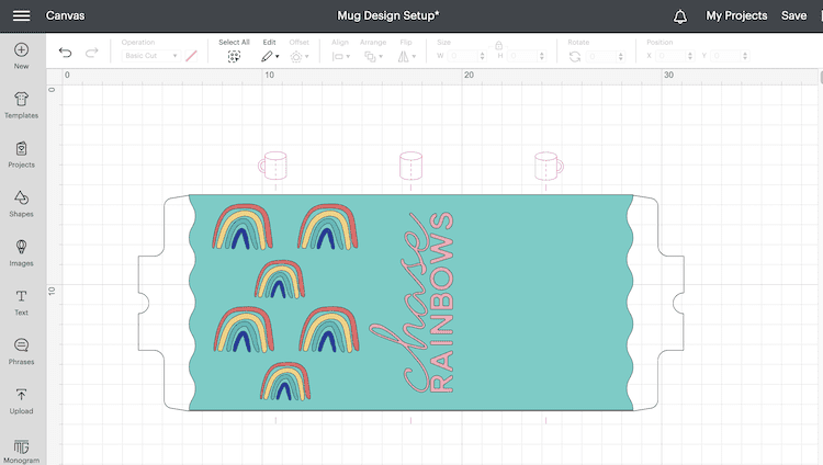 Arrange Rainbow Images