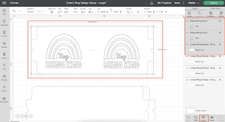 Attach Mug Template Layer and Images