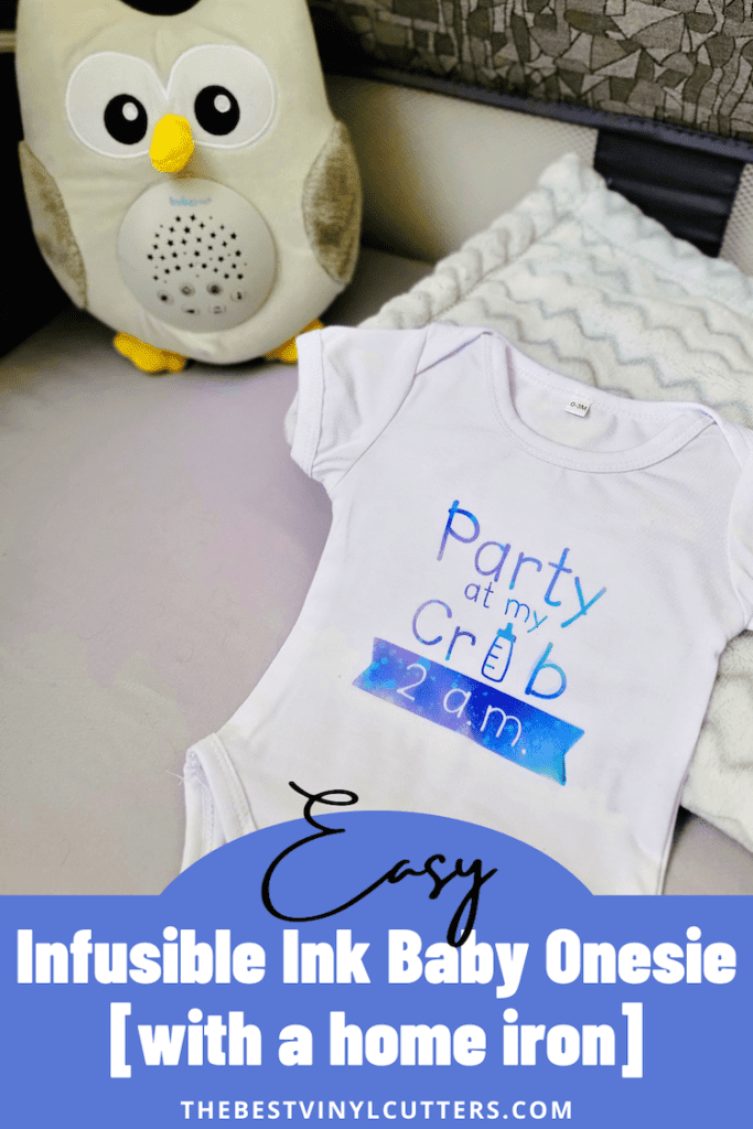 Easy Infusible Ink Baby Onesie with a home iron