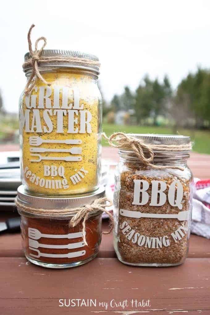 Fathers Day Seasoning Mix Jars