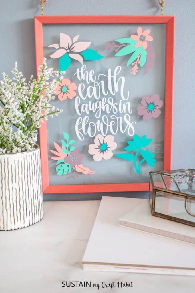 Spring Thrifted Photo Frame with Cricut