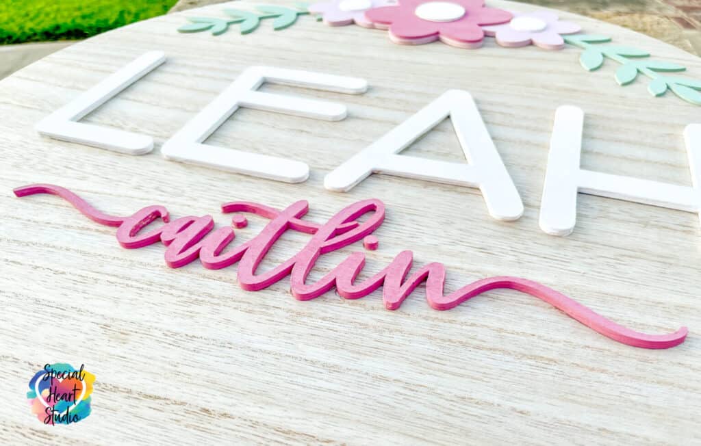 Cricut Wooden nursery sign by Special Heart Studio