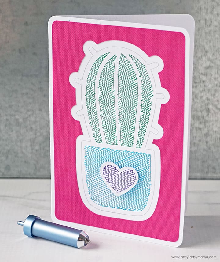 Cactus Card with Cricut