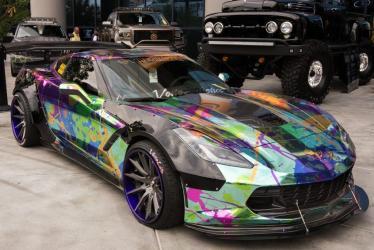 Customized Chevrolet Corvette car