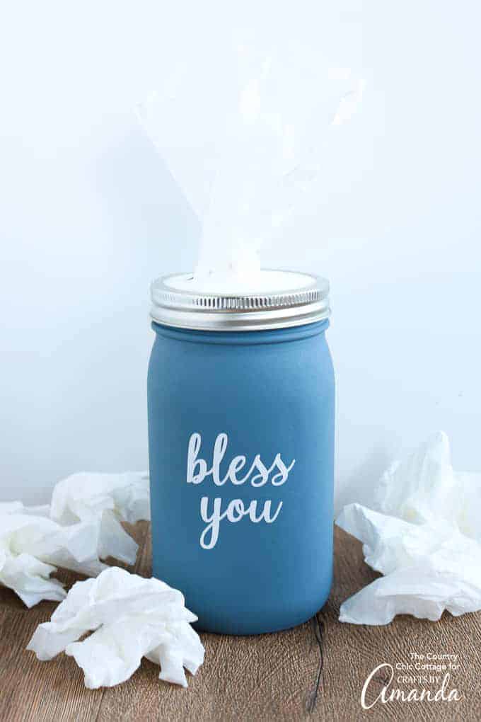 Mason Jar Tissue Holder