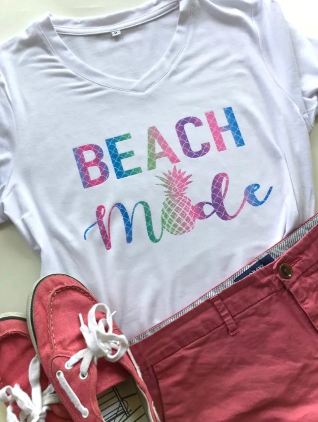 Beach Made Infusible Ink Shirt by Frugal Florida Mom