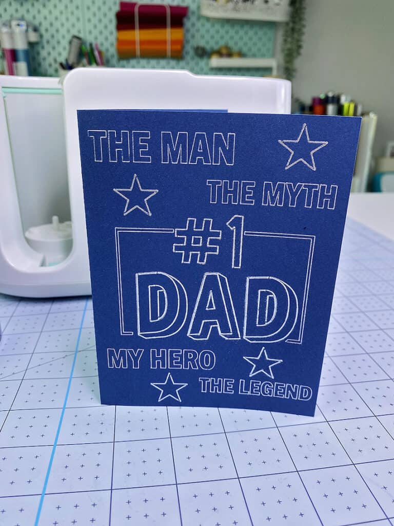 Father_s Day Foil Cricut Card