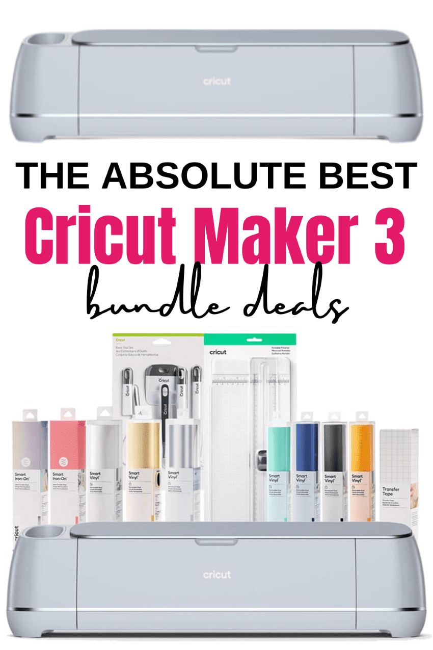 Cricut Maker® 3 Bundled with Vinyl, Iron-On & Paper Learning Kits