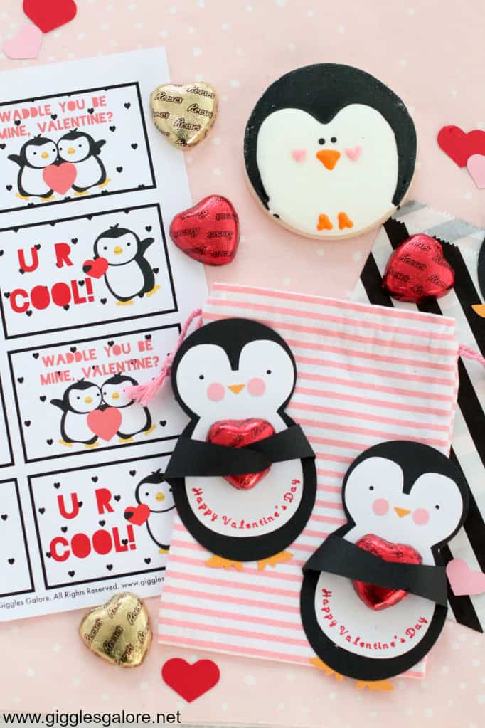 cricut-made-penguin-valentine-cards Giggles Galore