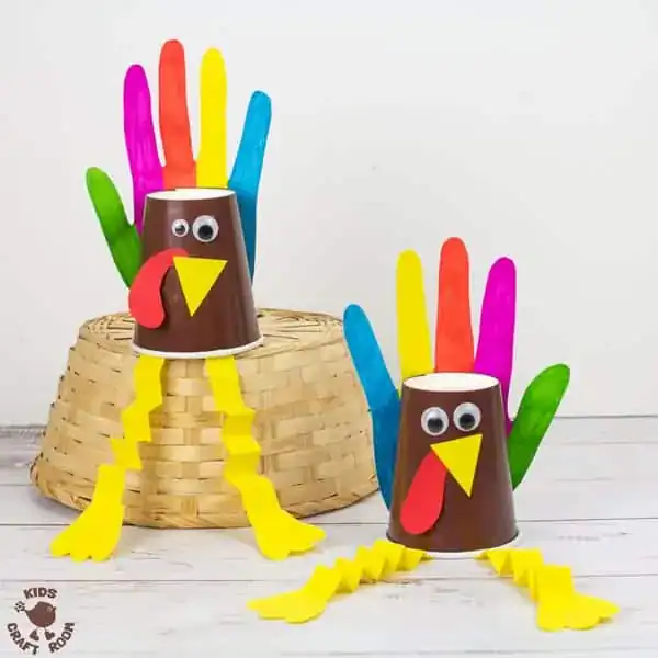 Handprint-and-Paper-Cup-Turkey-Craft-CG by kids craft room
