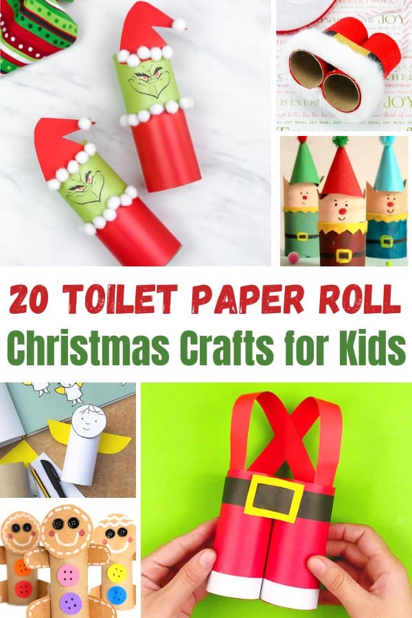 20 Toilet paper roll Christmas Crafts for kids