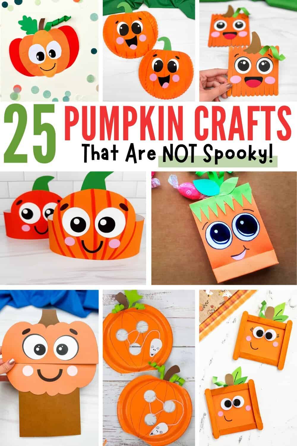 25 Not-Spooky But Cute Pumpkin Crafts for Kids of All Ages