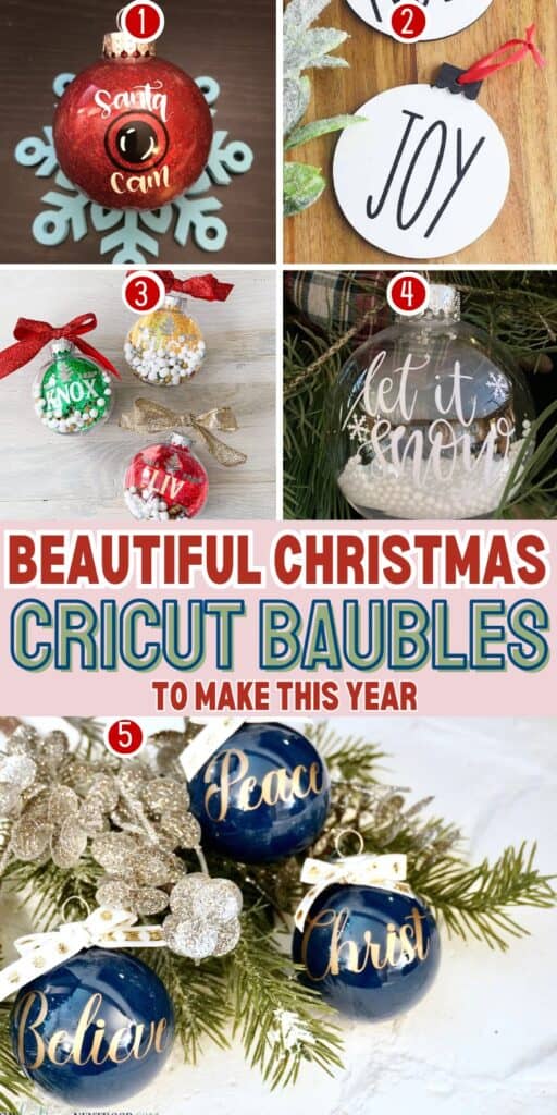Cricut Christmas Baubles To Make (Cricut Christmas Crafts)