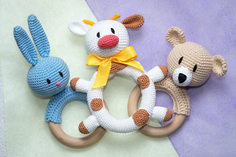 Crochet Baby Rattles