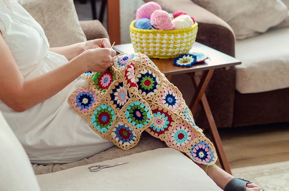 Crochet Granny Square Blanket