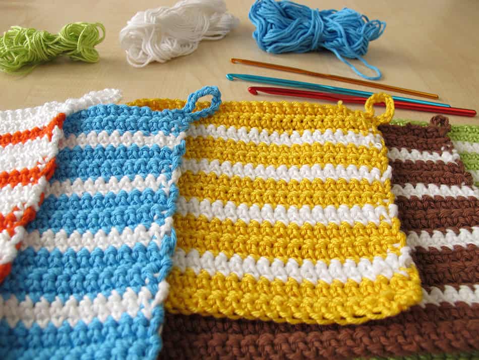 Crochet Pot Holders for Kitchen