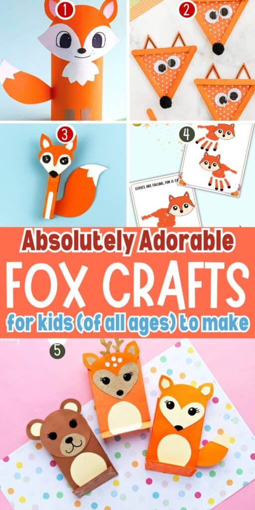 Cute Fox Craft Ideas for Kids to Make for Fall Crafts for Kids