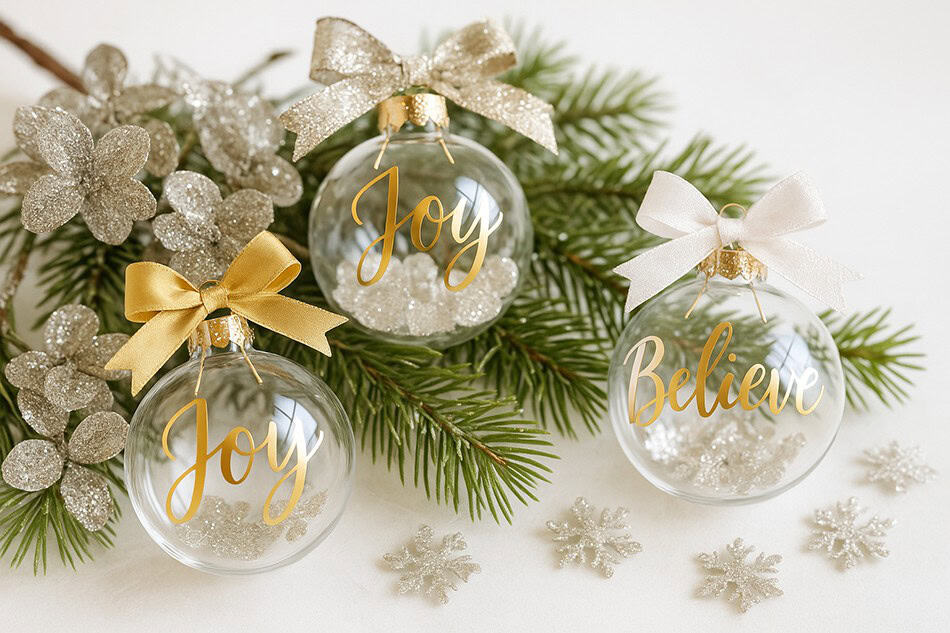 DIY Glass Christmas Ornament Filling Ideas