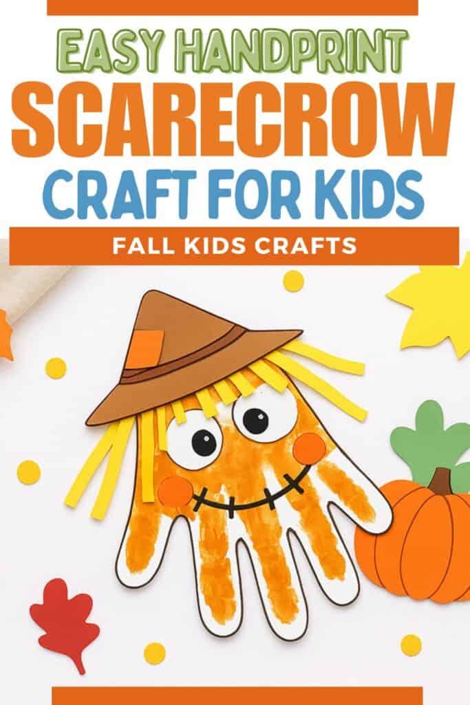 DIY Handprint scarecrow crafts for kids