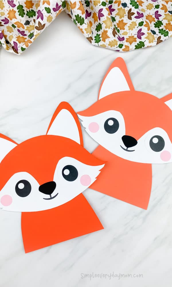 Easy Fox Craft by simpleeverydaymom