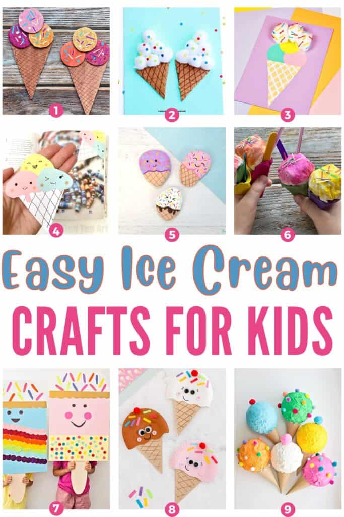 Easy ice cream craft for Kids (Summer Kids Crafts)