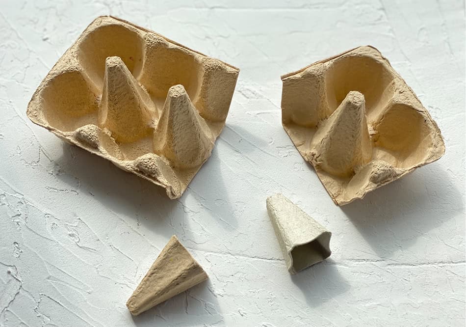 Egg Carton Cones for monsters
