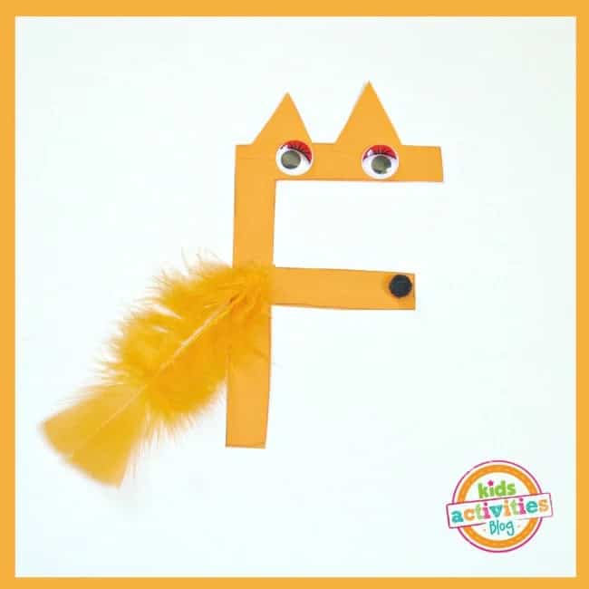 F is for Fox Craft by kidsactivitiesblog