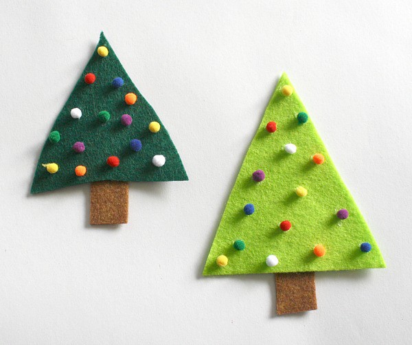 Felt Christmas Tree Pin by buggy and buddy