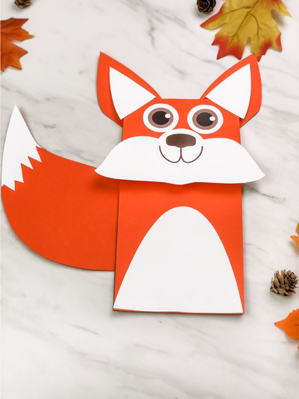 Fox Paper Bag Craft For Kids by simple every day mom