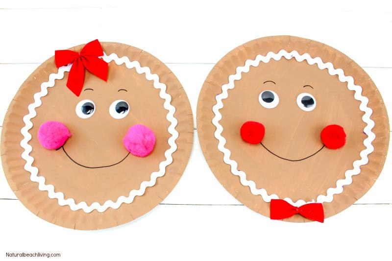 Gingerbread Paper Plate Craft by Natural Beach Living