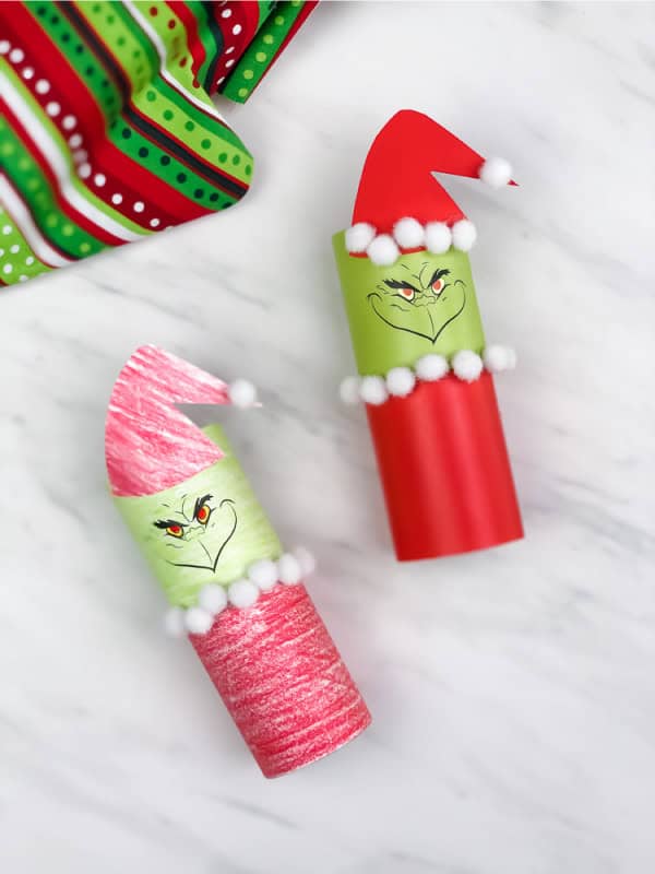 Grinch Craft Toilet Paper Roll by simple every day mom