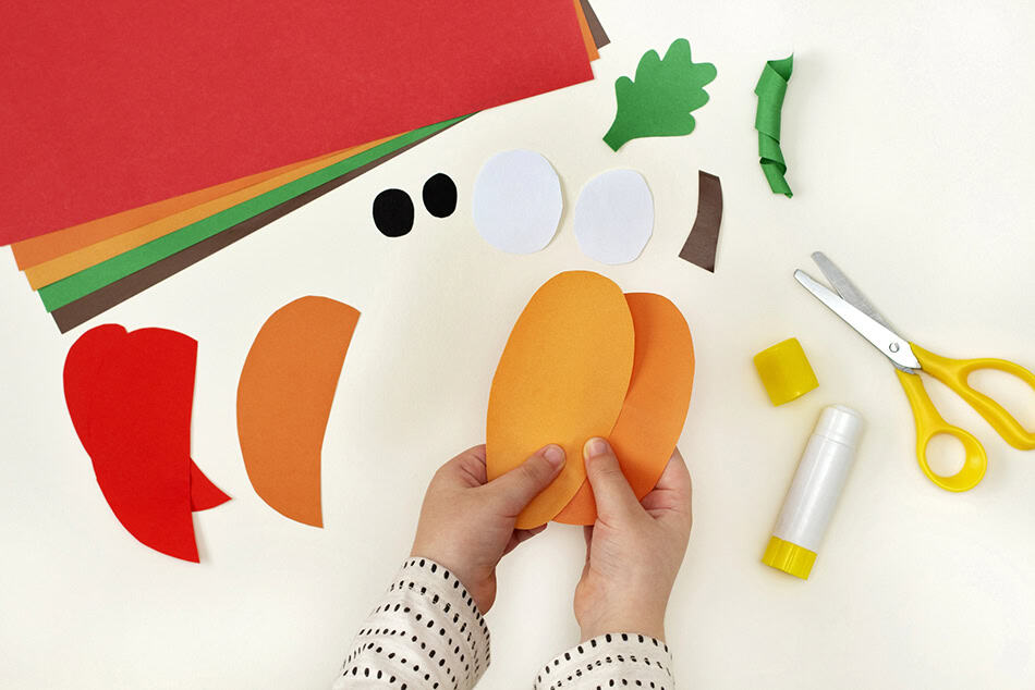 Happy Fall Pumpkin Craft for Kids Step 2